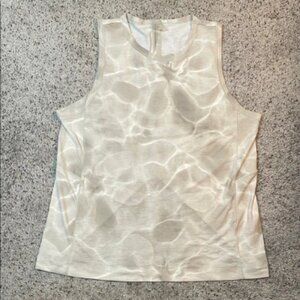 Calia Womens Split Back Muscle Tank Aquatic Neutral Sleeveless‎ Size Medium
